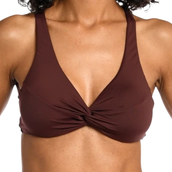 NWT La Blanca Java Brown Underwire Bikini Top - Picture 1 of 4